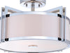 Safavieh Orb Drum LIT4186B Chrome Lamp Main On