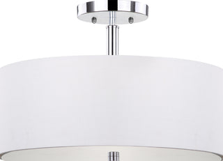 Safavieh Clara LIT4192A White / Chrome Lamp Main Off