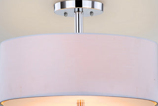 Safavieh Clara LIT4192A White / Chrome Lamp Room Scene On Feature