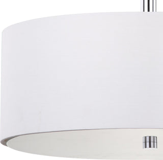 Safavieh Clara LIT4192A White / Chrome Lamp Main On