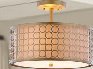 Safavieh Giotta LIT4202A Bronze Lamp Room Scene On Feature