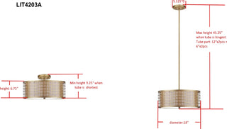 Safavieh Giotta LIT4203A Bronze Lamp main image