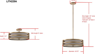 Safavieh Greta Veil LIT4229A Gold Lamp main image