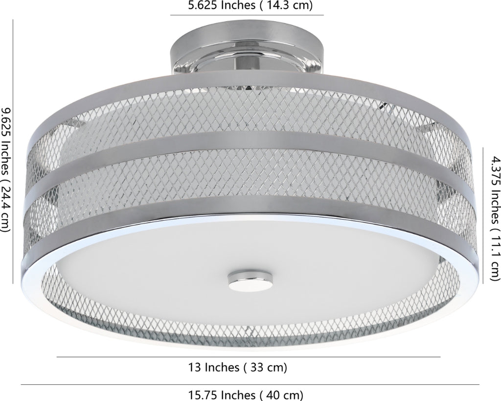 Safavieh Greta Veil LIT4230B Chrome Lamp main image