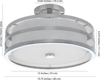 Safavieh Greta Veil LIT4230B Chrome Lamp main image