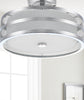 Safavieh Greta Veil LIT4230B Chrome Lamp Room Scene Off Feature