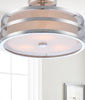 Safavieh Greta Veil LIT4230B Chrome Lamp Room Scene On Feature