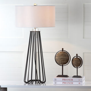 Safavieh Estill LIT4271A Black Lamp Room Scene On Feature