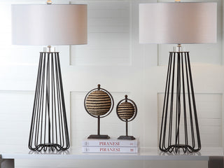 Safavieh Estill LIT4271A Black Lamp Room Scene On Feature