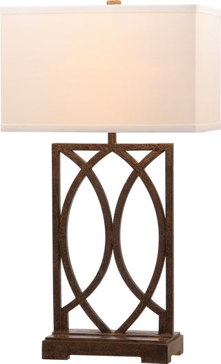 Safavieh Jago LIT4274A Antique Brown Lamp Main On