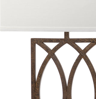 Safavieh Jago LIT4274A Antique Brown Lamp Main On