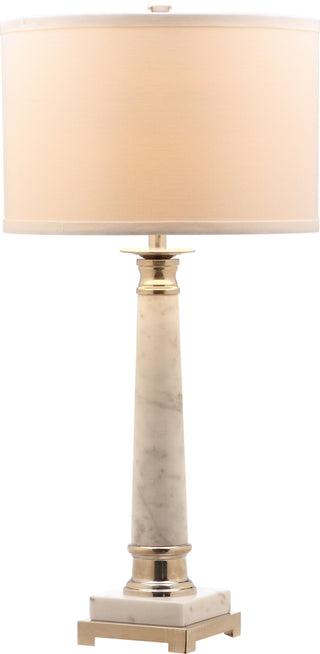 Safavieh Colleen LIT4277A White Marble Lamp Main On