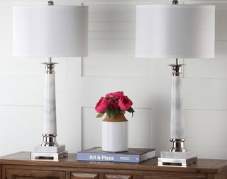 Safavieh Colleen LIT4277A White Marble Lamp Main Off
