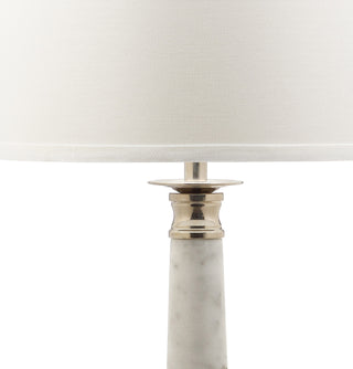 Safavieh Colleen LIT4277A White Marble Lamp Main On