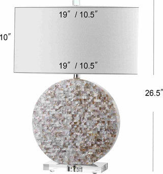 Safavieh Lindsey Shell LIT4295A Pearl Taupe Lamp main image