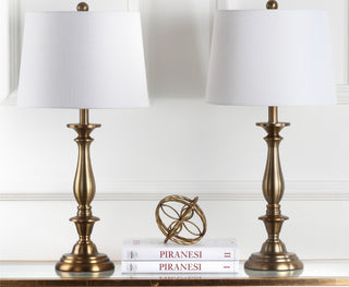 Safavieh Brighton LIT4320A Gold Lamp Room Scene Off Feature