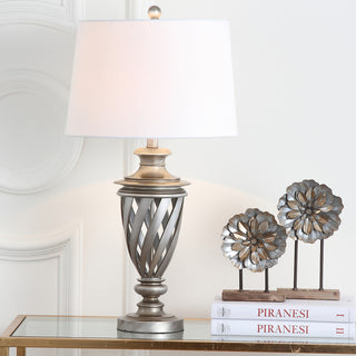 Safavieh Byron LIT4322A Antique Silver Lamp Main On