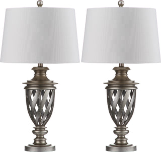 Safavieh Byron LIT4322A Antique Silver Lamp Main On