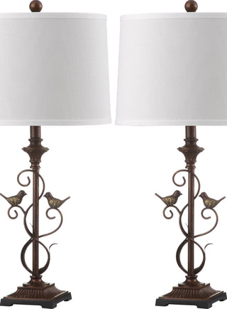 Safavieh Birdsong LIT4325A Oil Rub Bronze Lamp Main On