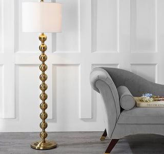 Safavieh Reflections LIT4330B Brass Lamp Room Scene On Feature