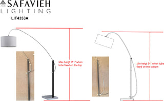 Safavieh Lyra LIT4353A Chrome Lamp main image