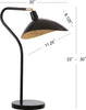 Safavieh Giselle LIT4360B Black / Gold Lamp main image