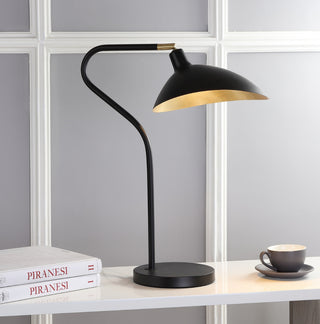 Safavieh Giselle LIT4360B Black / Gold Lamp Room Scene On Feature