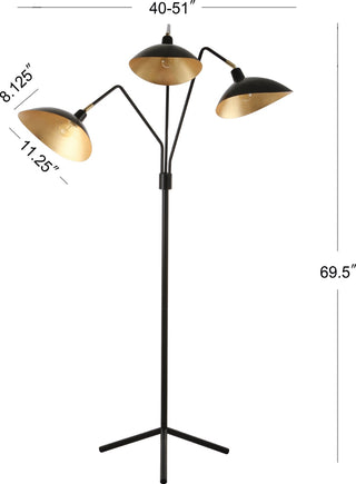 Safavieh Iris LIT4361B Black / Gold Lamp main image