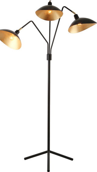 Safavieh Iris LIT4361B Black / Gold Lamp Main On