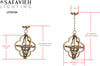 Safavieh Millard Orb LIT4372A Brass Lamp main image