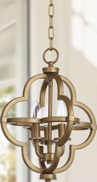 Safavieh Millard Orb LIT4372A Brass Lamp Room Scene Off Feature