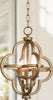Safavieh Millard Orb LIT4372A Brass Lamp Room Scene On Feature