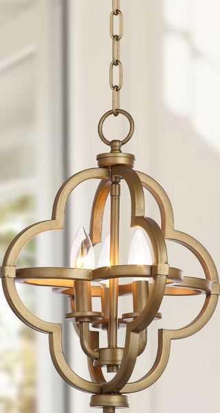 Safavieh Millard Orb LIT4372A Brass Lamp Room Scene On Feature