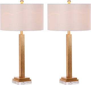 Safavieh Perri LIT4378A Gold / Off White Lamp Main On