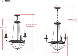 Safavieh Jacques LIT4383A Black Lamp main image
