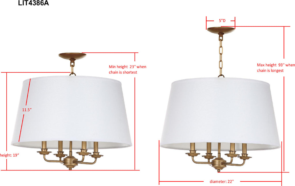 Safavieh Kimball LIT4386A Gold Lamp main image