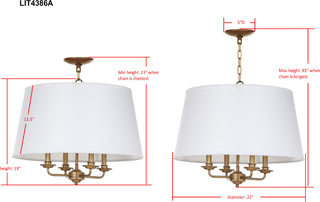Safavieh Kimball LIT4386A Gold Lamp main image