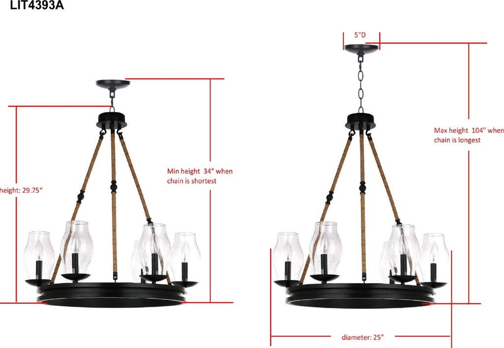 Safavieh Fritz LIT4393A Black Lamp main image