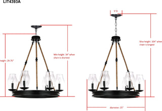 Safavieh Fritz LIT4393A Black Lamp main image