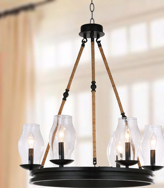 Safavieh Fritz LIT4393A Black Lamp Room Scene On Feature
