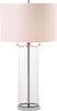 Safavieh Velma LIT4395A Clear / Off White Lamp Main On