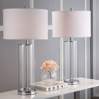 Safavieh Velma LIT4395A Clear / Off White Lamp Room Scene On Feature