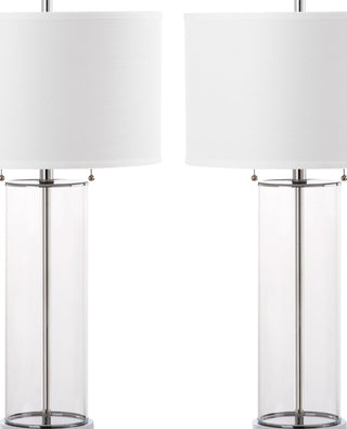 Safavieh Velma LIT4395A Clear / Off White Lamp Main On