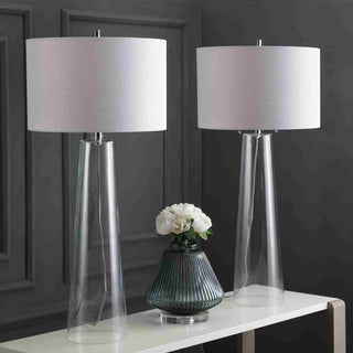 Safavieh Myrtle LIT4396A Clear / Off White Lamp Room Scene Off Feature