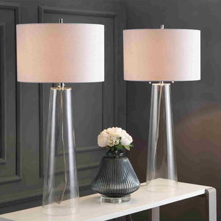Safavieh Myrtle LIT4396A Clear / Off White Lamp Room Scene On Feature