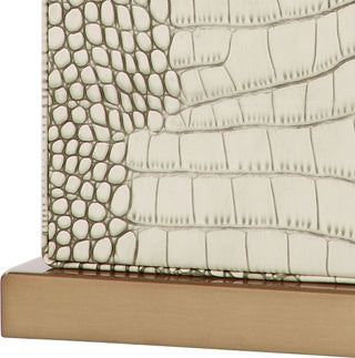 Safavieh Delia LIT4403C Cream / Brass Lamp Main On