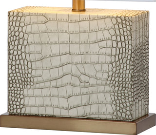 Safavieh Delia LIT4403C Cream / Brass Lamp Main On