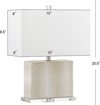 Safavieh Delia LIT4403G Cream / Clear Lamp main image