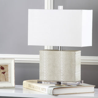 Safavieh Delia LIT4403G Cream / Clear Lamp Room Scene Off Feature