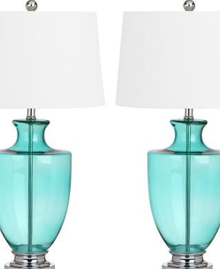Safavieh Desiree LIT4407A Seafoam Lamp Main On